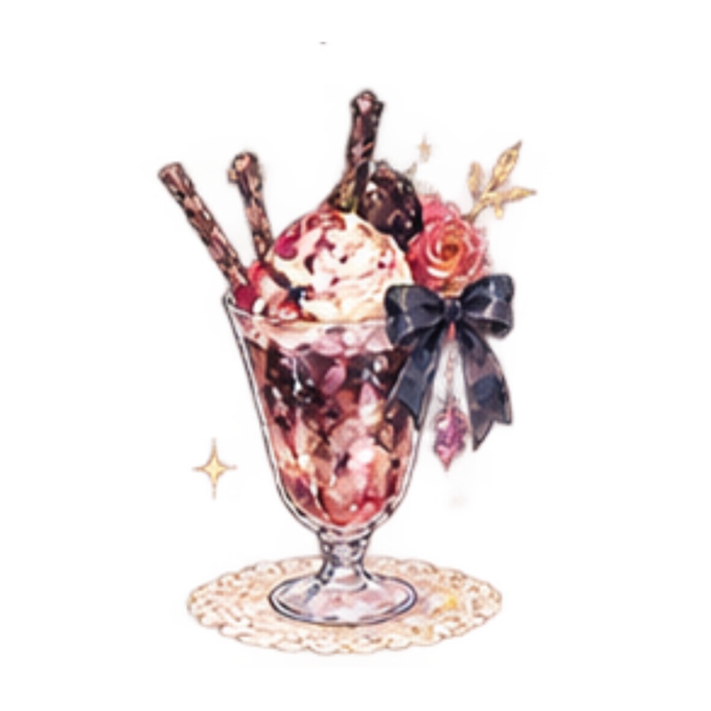 【カフェ&ティータイムイラスト素材】30点セット|背景透過|PNG|クリップアート|Gothic Tea Time|ゴスロリ・アンティーク |同人誌・創作|素材 | Gothic Tea Time | Antique Gothic Café & Tea Time Clip Art – 30 Pieces | For Doujinshi & Creative Works