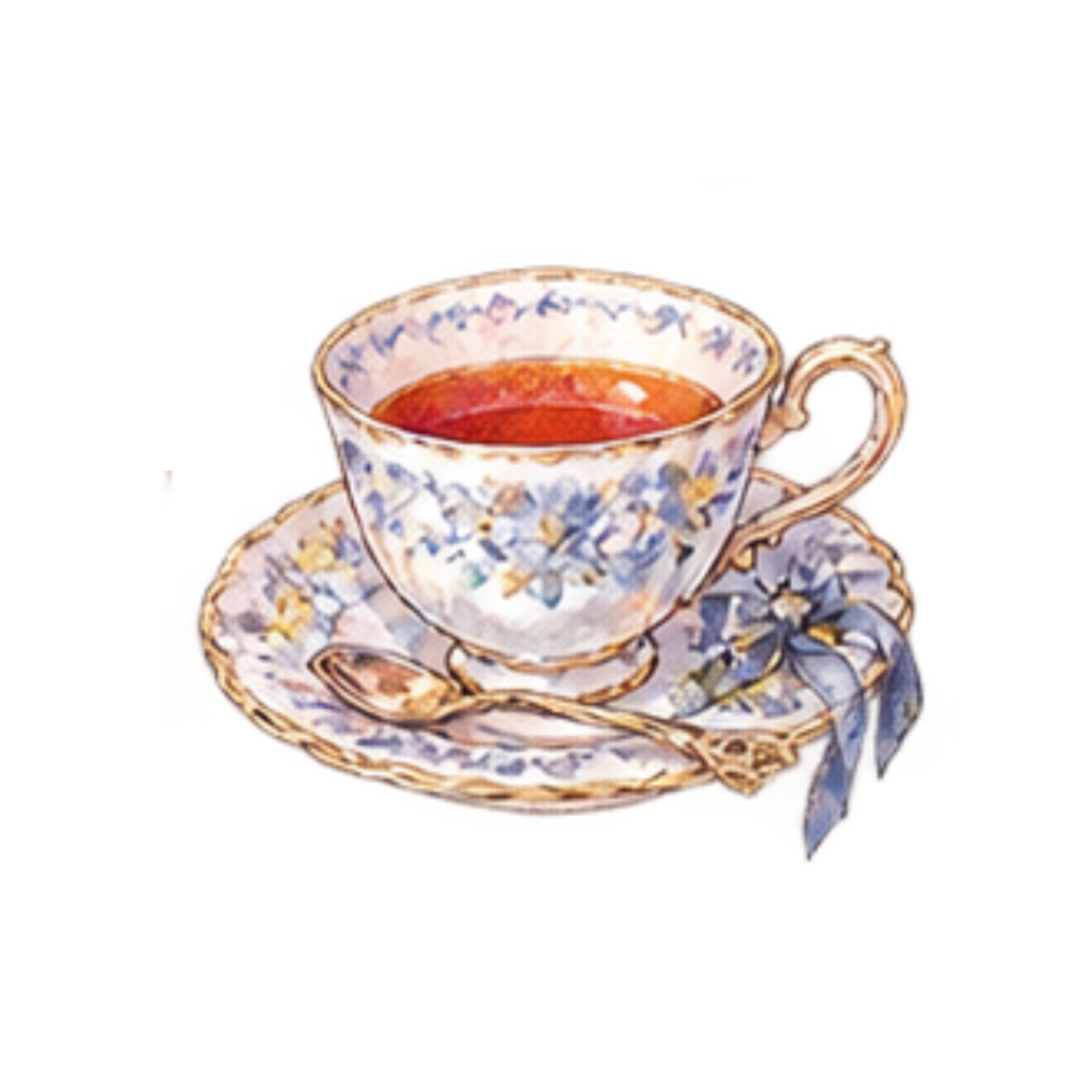 【カフェ&ティータイムイラスト素材】30点セット|背景透過|PNG|クリップアート|Gothic Tea Time|ゴスロリ・アンティーク |同人誌・創作|素材 | Gothic Tea Time | Antique Gothic Café & Tea Time Clip Art – 30 Pieces | For Doujinshi & Creative Works