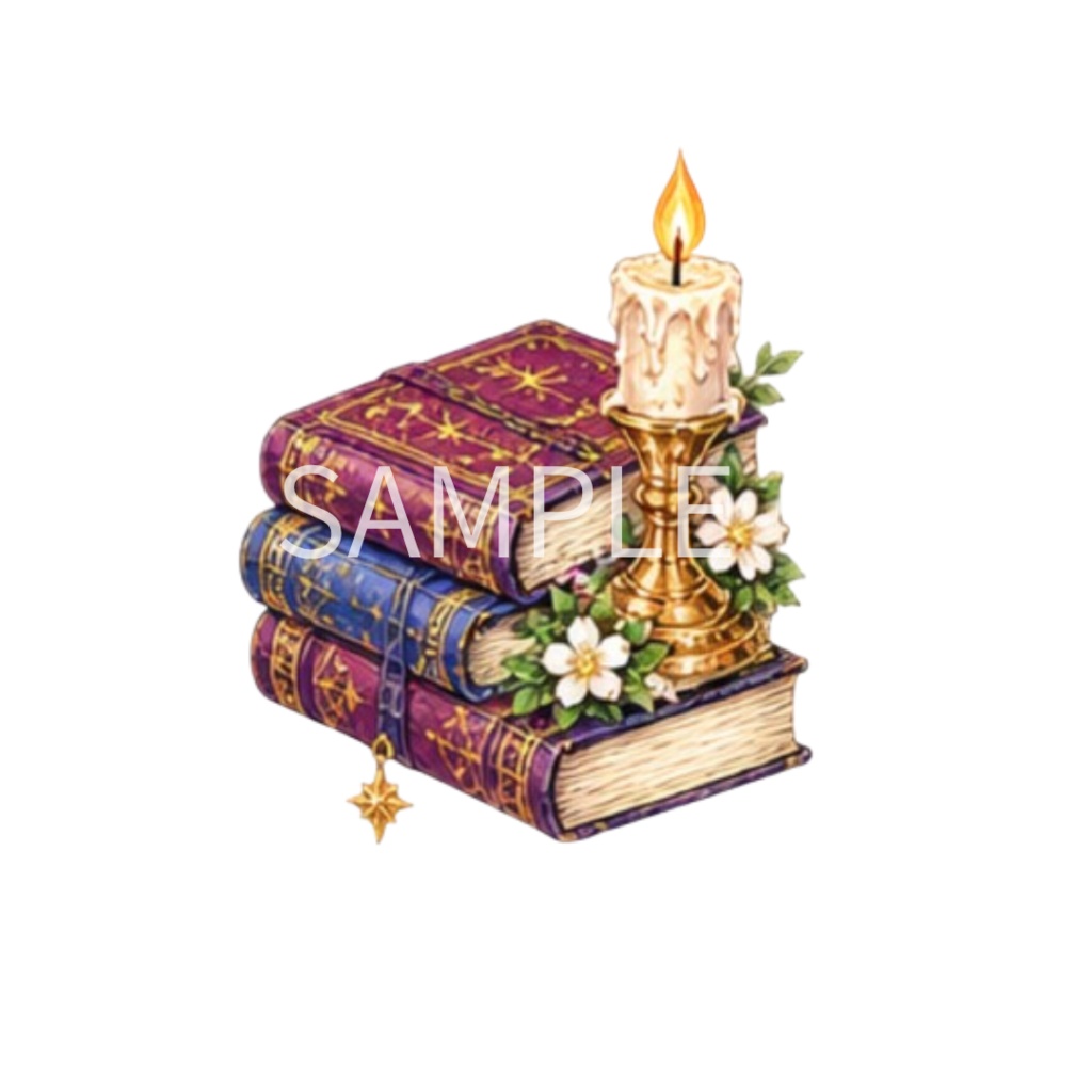 【本・手紙のイラスト素材】26点セット|背景透過|PNG|クリップアート|アンティーク|同人誌・創作素材|Antique Books & Letters Clip Art – 26 PNG Set | Transparent Background