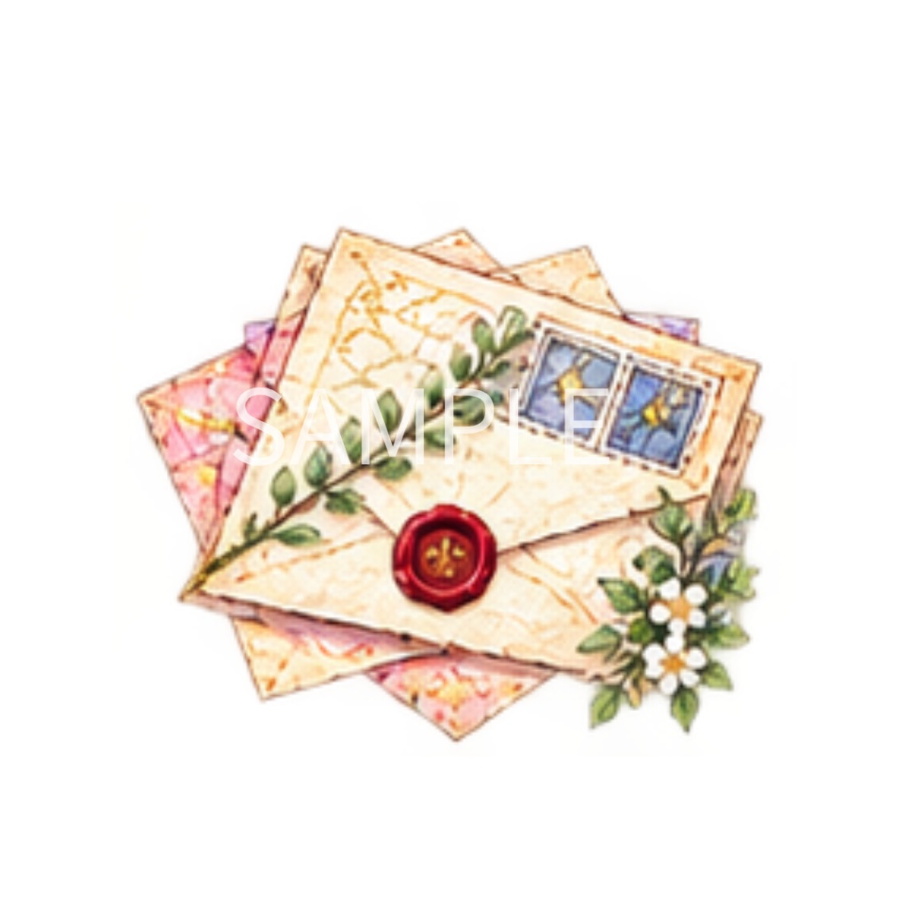 【本・手紙のイラスト素材】26点セット|背景透過|PNG|クリップアート|アンティーク|同人誌・創作素材|Antique Books & Letters Clip Art – 26 PNG Set | Transparent Background