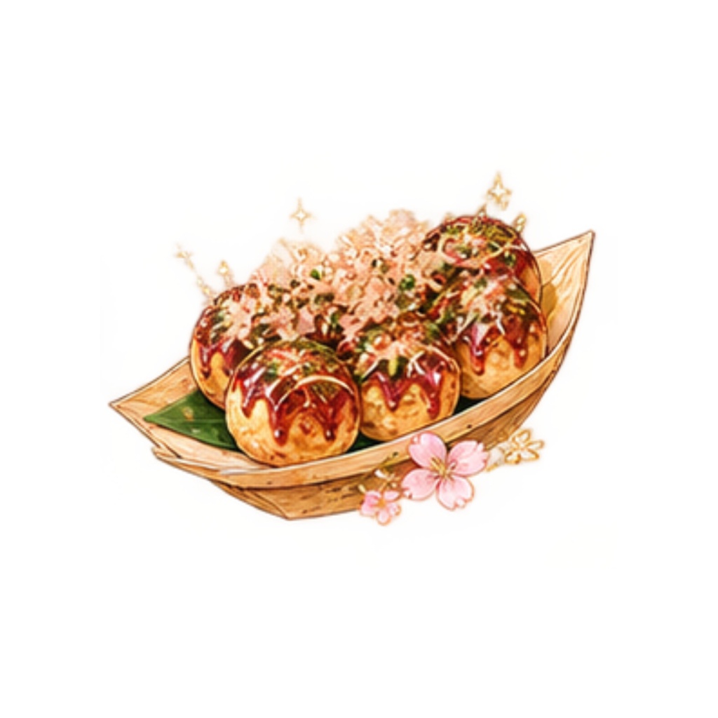 【日本の食イラスト素材】25点セット|背景透過|PNG|クリップアート|和の美食|和風・アンティーク|同人誌・創作向け|Japanese Food Clip Art|25-Piece Set|Japanese Antique Style|Transparent PNG|For Doujinshi & Creative Works
