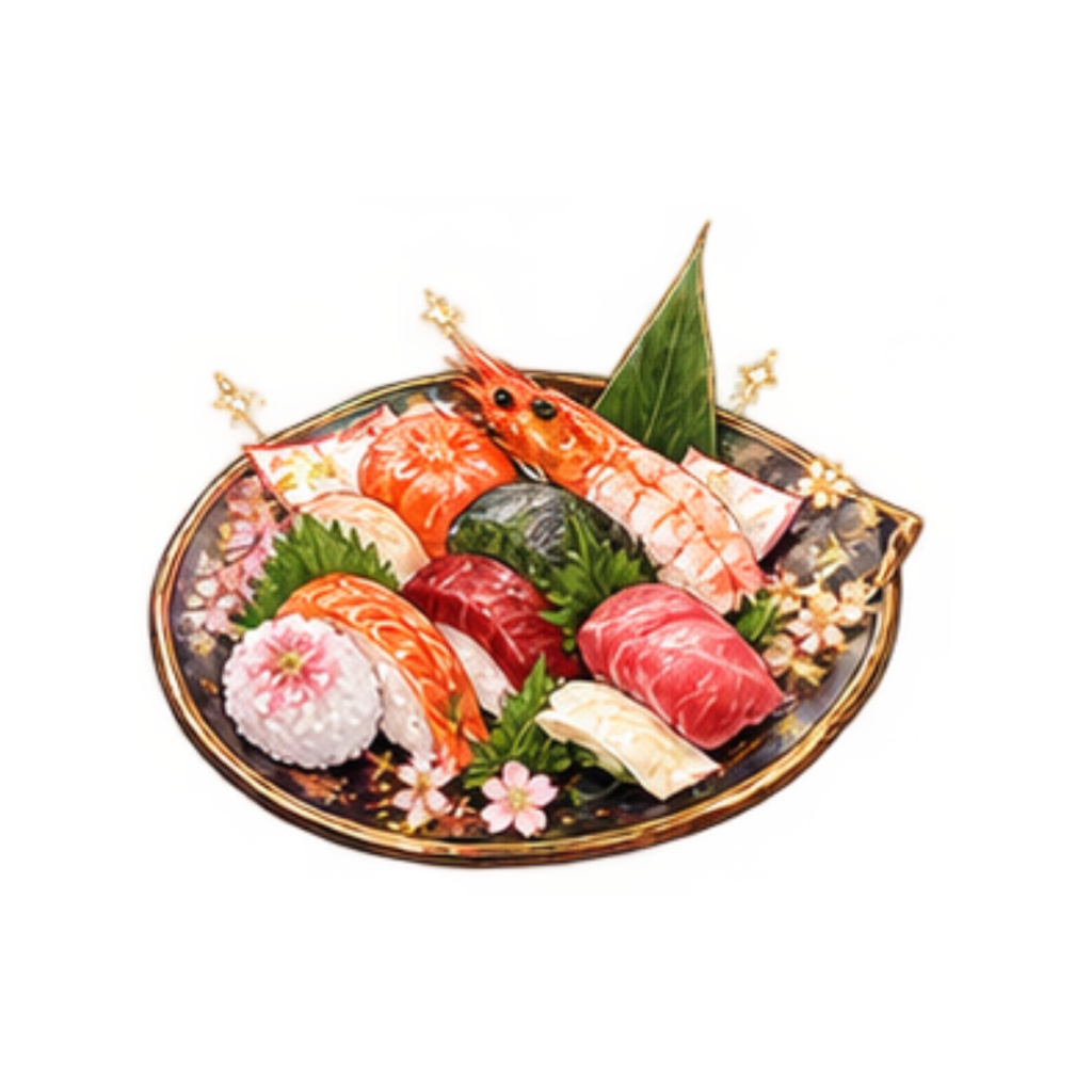 【日本の食イラスト素材】25点セット|背景透過|PNG|クリップアート|和の美食|和風・アンティーク|同人誌・創作向け|Japanese Food Clip Art|25-Piece Set|Japanese Antique Style|Transparent PNG|For Doujinshi & Creative Works