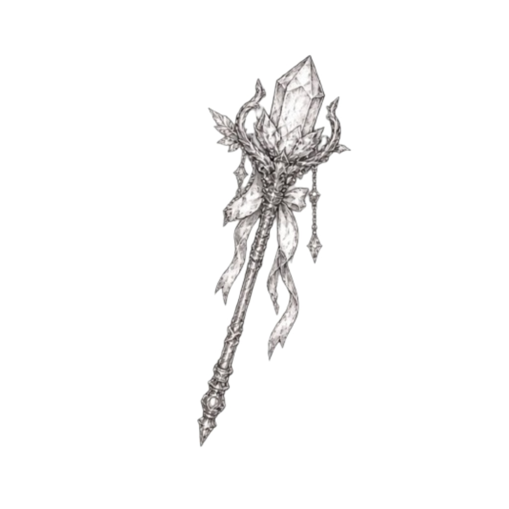 【異世界・魔法のアイテムイラスト素材】34点セット|背景透過|PNG|クリップアート|モノトーン|鉛筆風|同人誌・創作素材|Fantasy & Magic Items – 40 Clip Art Set | Monochrome Pencil Line Art | Transparent PNG | Doujinshi & Creative Works