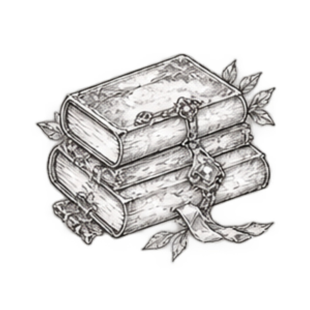 【異世界・魔法のアイテムイラスト素材】34点セット|背景透過|PNG|クリップアート|モノトーン|鉛筆風|同人誌・創作素材|Fantasy & Magic Items – 40 Clip Art Set | Monochrome Pencil Line Art | Transparent PNG | Doujinshi & Creative Works