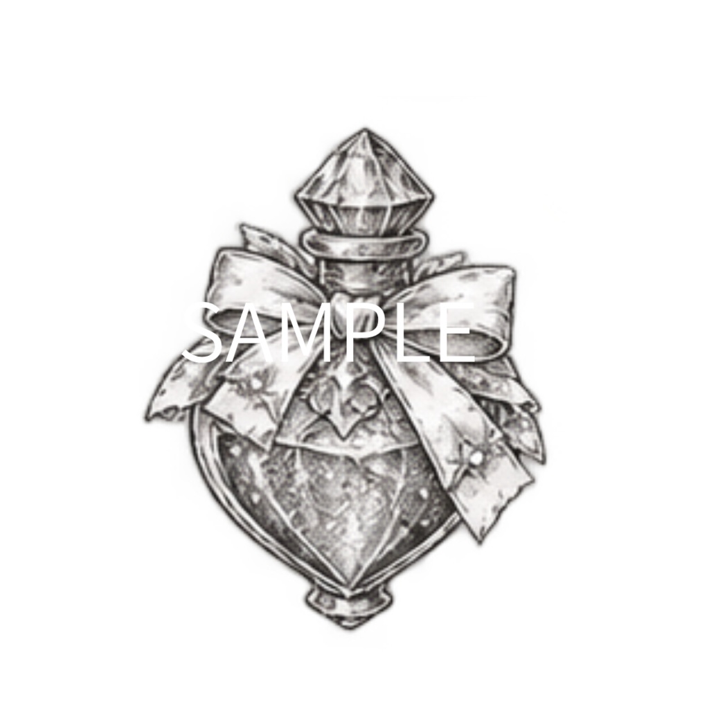 【異世界・魔法のアイテムイラスト素材】34点セット|背景透過|PNG|クリップアート|モノトーン|鉛筆風|同人誌・創作素材|Fantasy & Magic Items – 34 Clip Art Set | Monochrome Pencil Line Art | Transparent PNG | Doujinshi & Creative Works