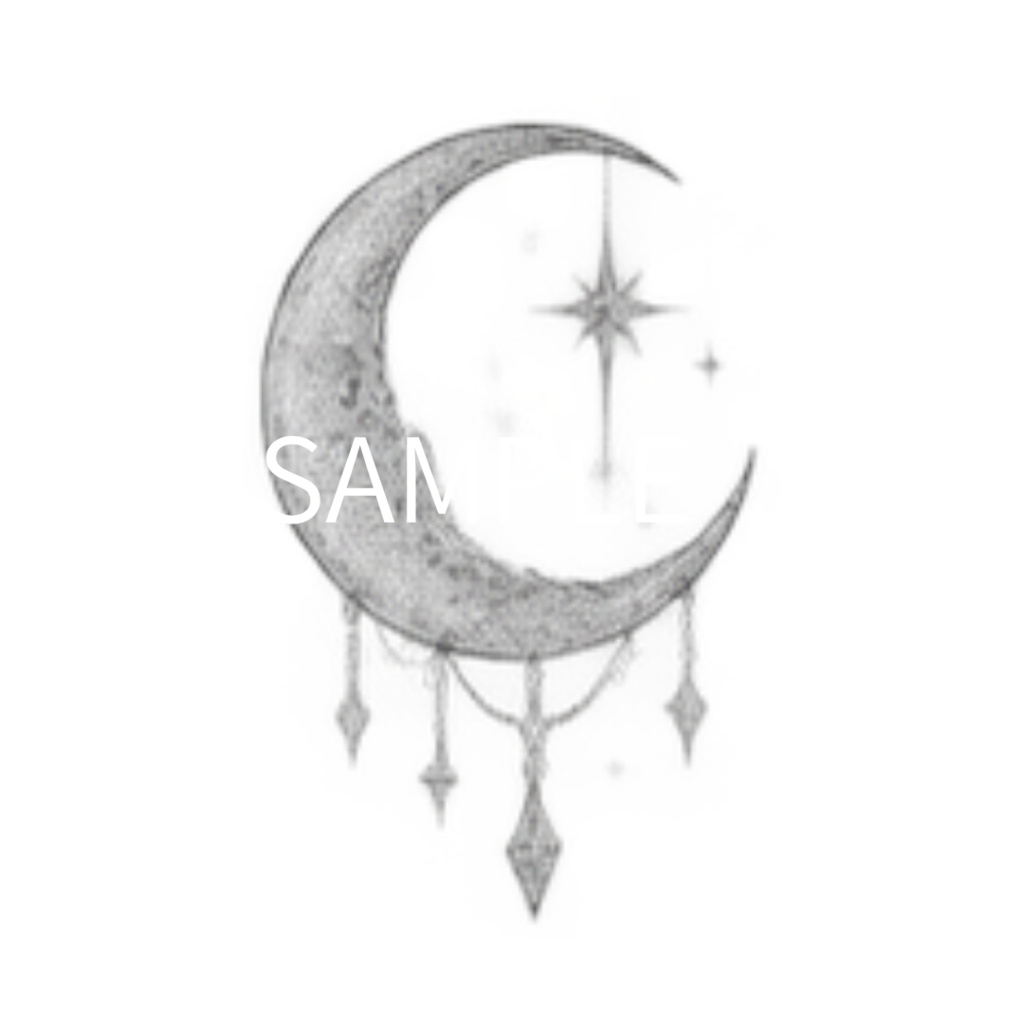【月・星・宇宙のイラスト素材】41点セット|背景透過|PNG|クリップアート|Moon & Star|モノトーン|手描き風 | Moon & Star | Moon, Star & Space Clip Art – 41 Piece Set | Transparent PNG・Monochrome・Hand-Drawn