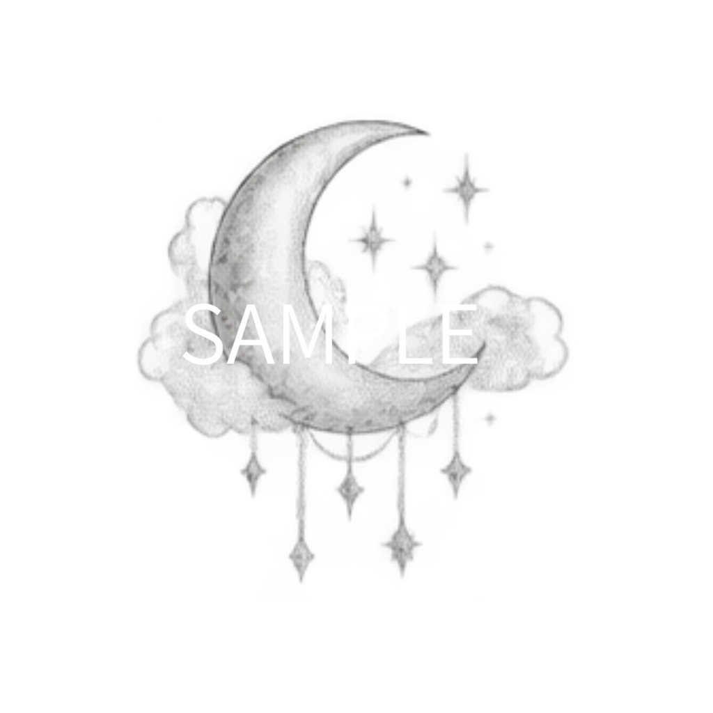 【月・星・宇宙のイラスト素材】41点セット|背景透過|PNG|クリップアート|Moon & Star|モノトーン|手描き風 | Moon & Star | Moon, Star & Space Clip Art – 41 Piece Set | Transparent PNG・Monochrome・Hand-Drawn
