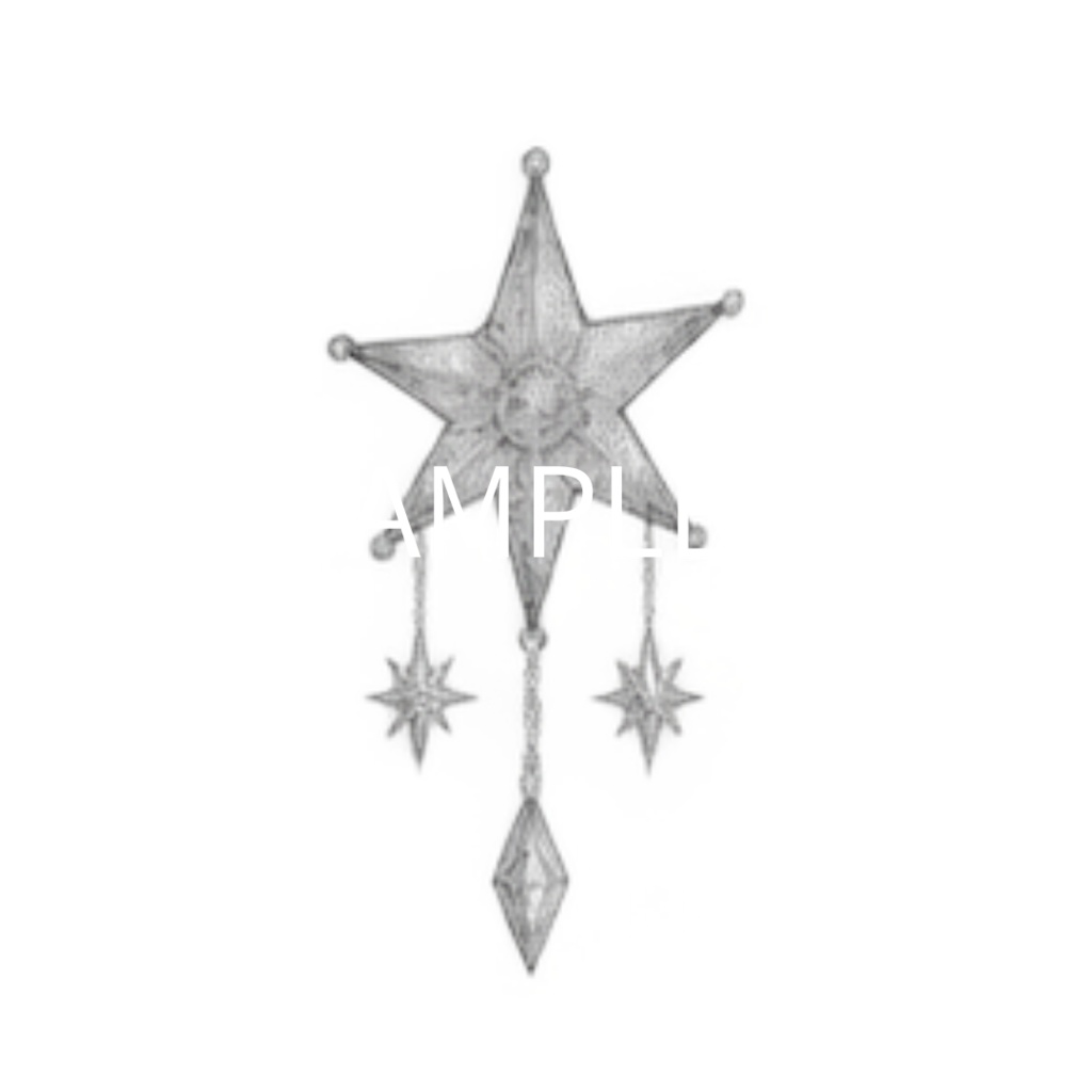 【月・星・宇宙のイラスト素材】41点セット|背景透過|PNG|クリップアート|Moon & Star|モノトーン|手描き風 | Moon & Star | Moon, Star & Space Clip Art – 41 Piece Set | Transparent PNG・Monochrome・Hand-Drawn