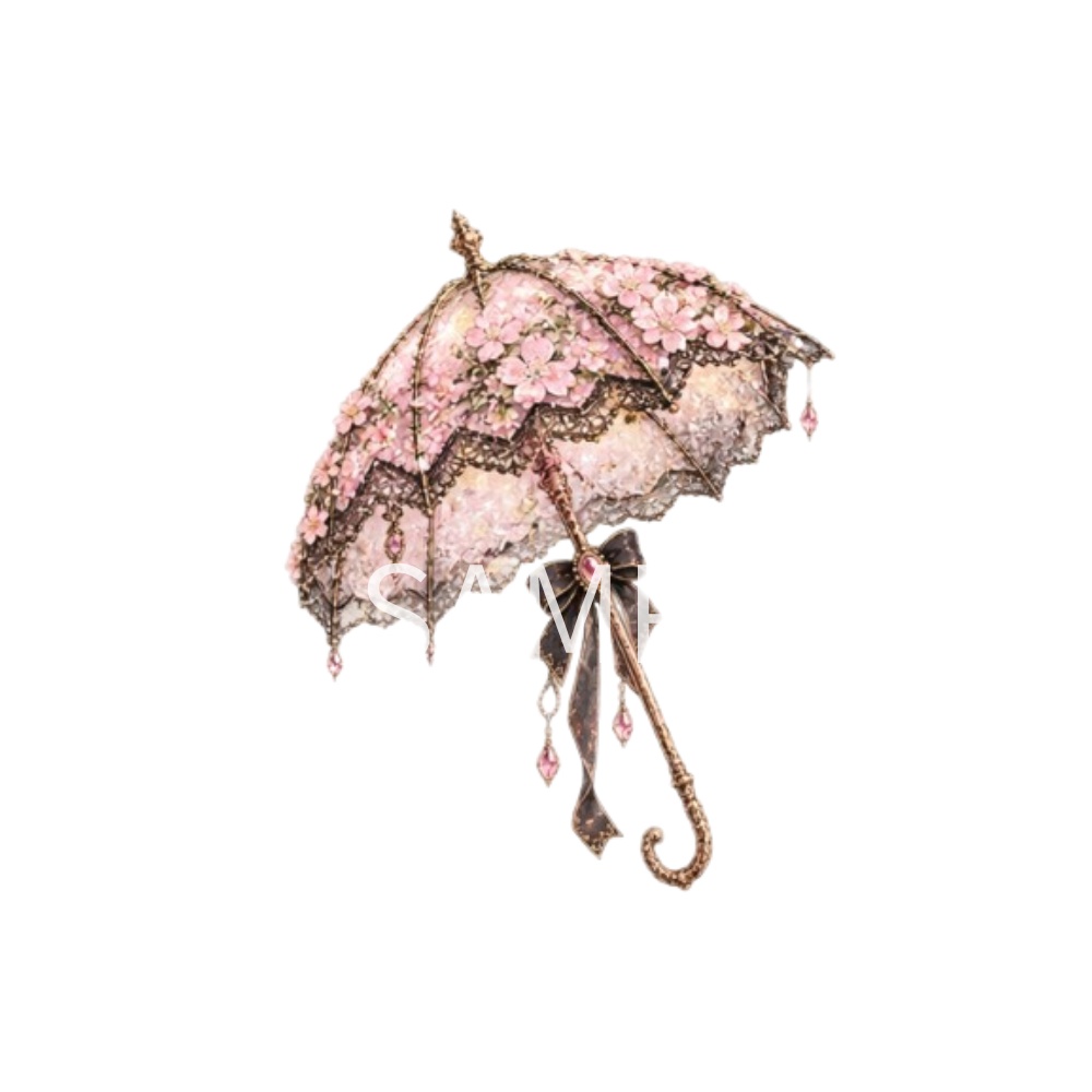 【春のイラスト素材】30点セット|背景透過|PNG|クリップアート|アンティーク|ゴシック|手描き風|Spring Gothic|Spring Antique Gothic Clip Art|30 PNG Elements|Transparent Background|Hand-Drawn Fantasy Style