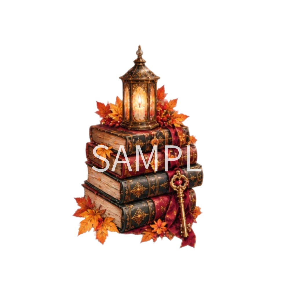 【秋のイラスト素材】30点セット|背景透過|PNG|クリップアート|ゴシック|アンティーク|ハロウィン|ファンタジー|Autumn Gothic & Antique Clip Art Collection|30 PNG Illustrations|Transparent Background|Fantasy & Halloween