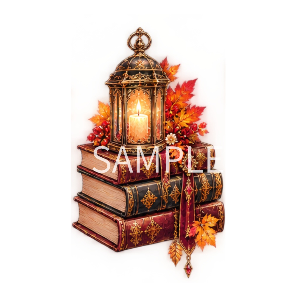 【秋のイラスト素材】30点セット|背景透過|PNG|クリップアート|ゴシック|アンティーク|ハロウィン|ファンタジー|Autumn Gothic & Antique Clip Art Collection|30 PNG Illustrations|Transparent Background|Fantasy & Halloween