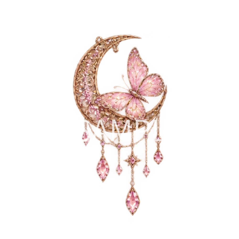 【蝶のイラスト素材】20点セット|背景透過|PNG|クリップアート|アンティーク|ゴシック|きらきら|Butterfly Illustration Clipart Set|20 PNGs|Transparent Background|Antique Gothic|Sparkling Fantasy