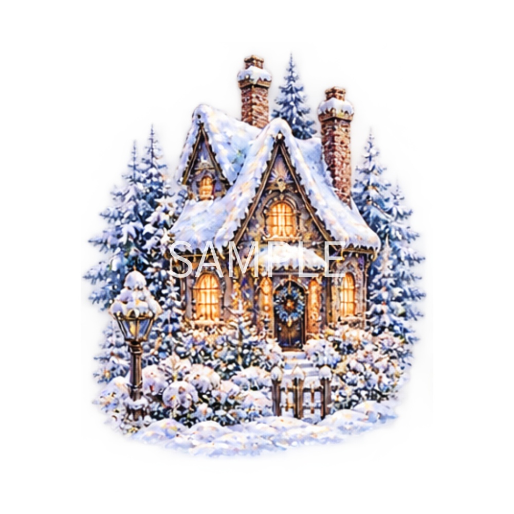 【冬のアンティーク・ゴシックイラスト素材】27点セット|背景透過|PNG|クリップアート|雪|氷|スノーグローブ|キャンドル|きらきら|おしゃれ|Antique Gothic Winter Clipart Set – 27 PNG Illustrations | Transparent Background | Sparkling Fantasy