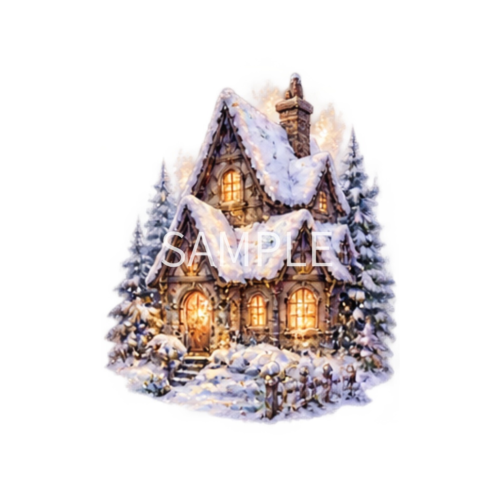 【冬のアンティーク・ゴシックイラスト素材】27点セット|背景透過|PNG|クリップアート|雪|氷|スノーグローブ|キャンドル|きらきら|おしゃれ|Antique Gothic Winter Clipart Set – 27 PNG Illustrations | Transparent Background | Sparkling Fantasy