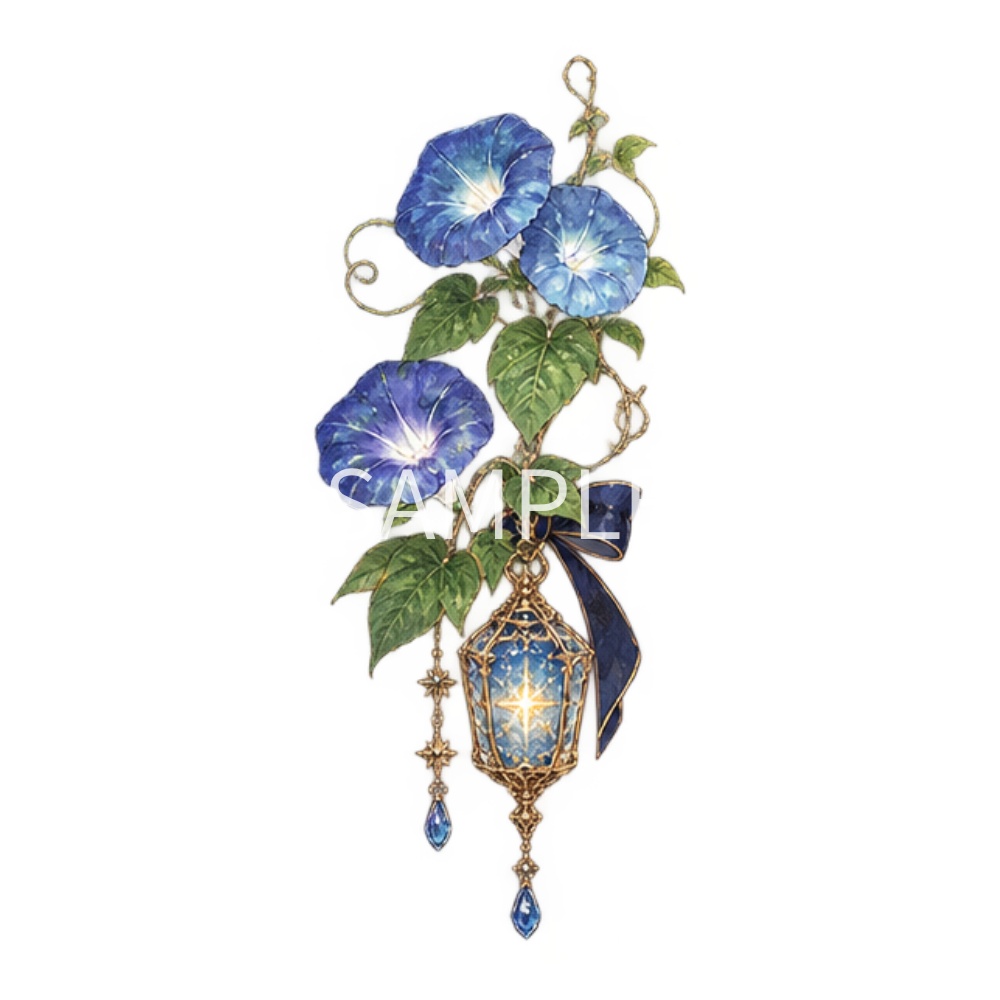 【夏のアンティーク・ゴシック素材】29点セット|背景透過|PNG|クリップアート|きらきら|おしゃれ|Antique & Gothic Summer Clip Art – 29 PNG Elements | Transparent Background | Sparkling & Stylish