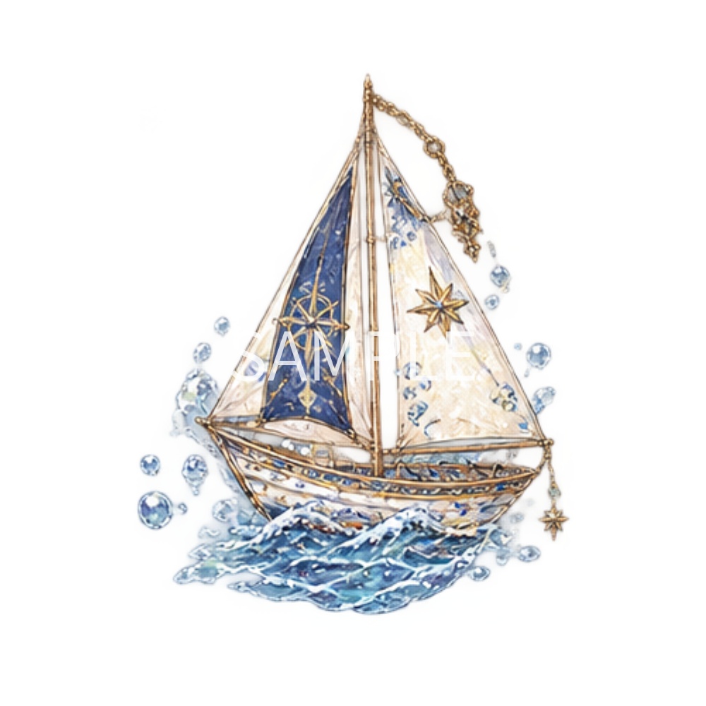 【夏のアンティーク・ゴシック素材】29点セット|背景透過|PNG|クリップアート|きらきら|おしゃれ|Antique & Gothic Summer Clip Art – 29 PNG Elements | Transparent Background | Sparkling & Stylish