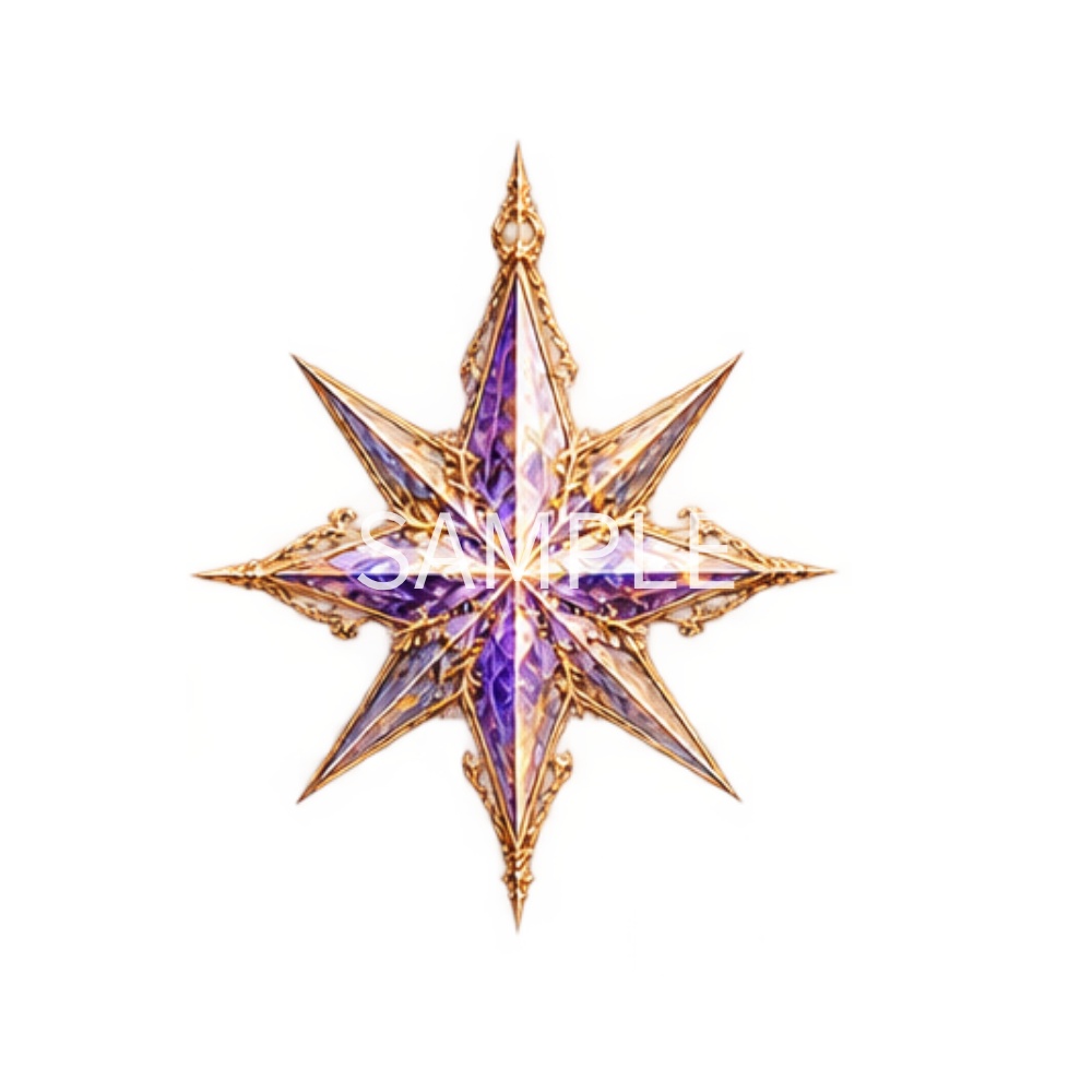 【星・ハートのイラスト素材】33点セット|背景透過|PNG|クリップアート|アンティーク|ゴシック|きらきら|Star & Heart Clip Art Collection | 33 PNG Illustrations | Transparent Background | Antique Gothic | Elegant & Sparkling