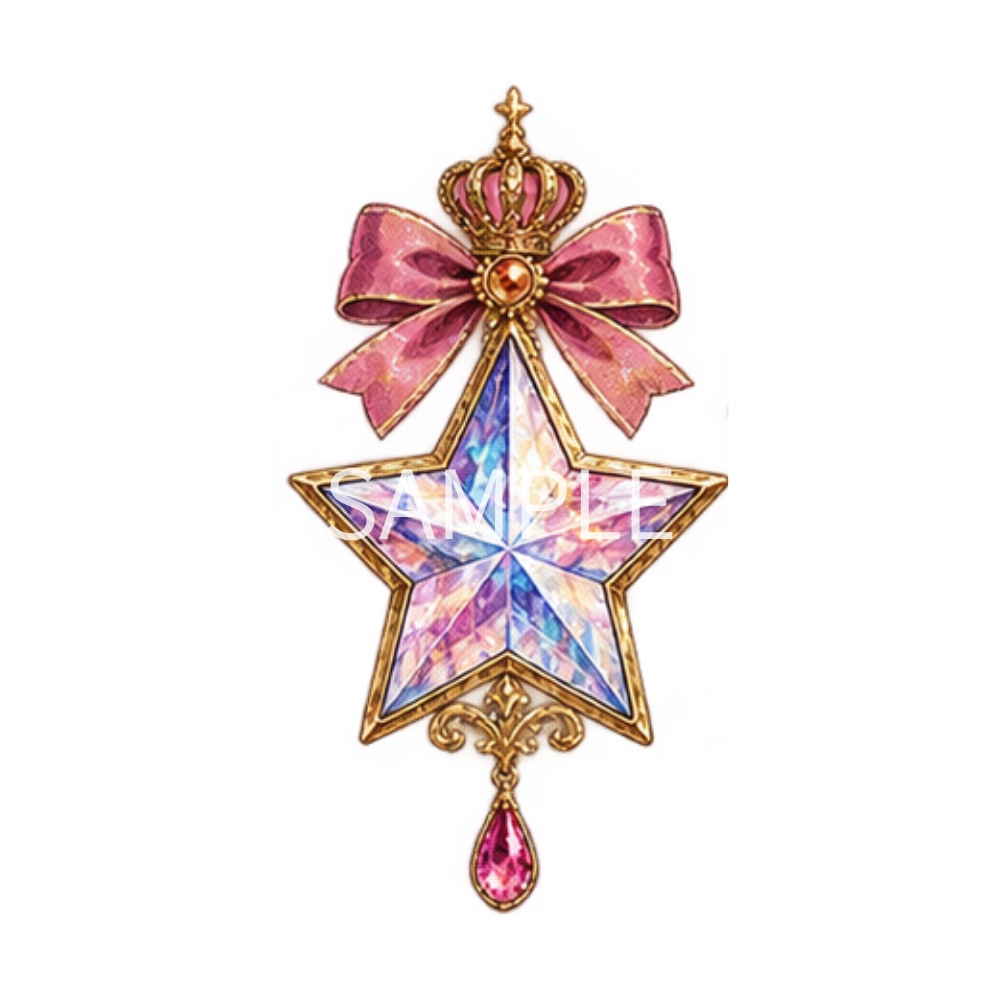 【星・ハートのイラスト素材】33点セット|背景透過|PNG|クリップアート|アンティーク|ゴシック|きらきら|Star & Heart Clip Art Collection | 33 PNG Illustrations | Transparent Background | Antique Gothic | Elegant & Sparkling