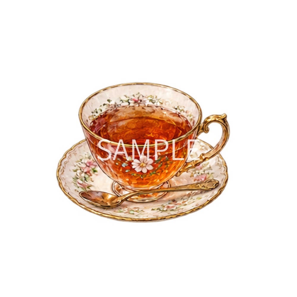 【喫茶店・カフェのイラスト素材】28点セット|背景透過|PNG|クリップアート|アンティーク|おしゃれ|Cafe & Coffee Shop Clip Art Collection – 28 Antique & Stylish Illustrations | Transparent PNG