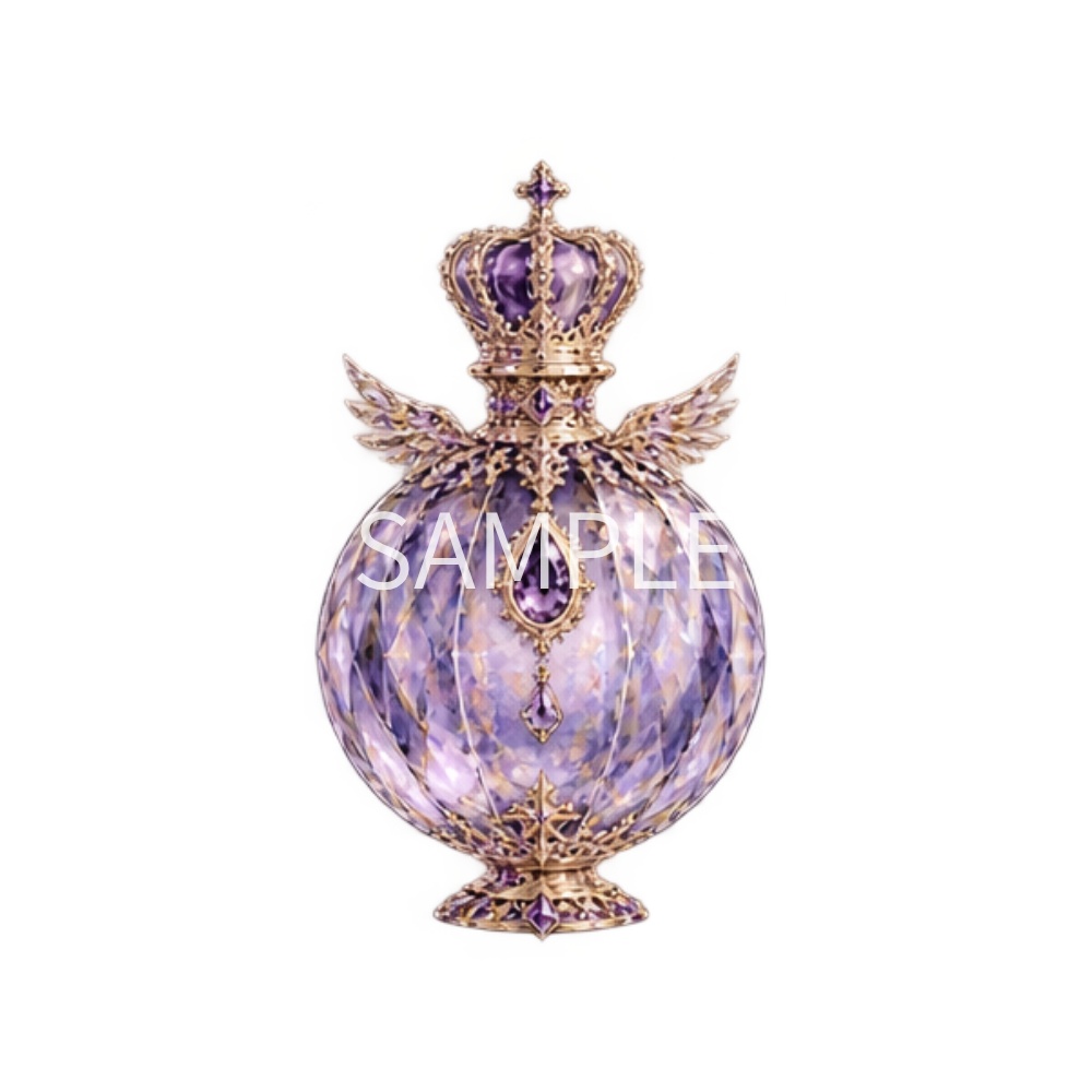 【香水瓶イラスト素材】20点セット|背景透過|PNG|クリップアート|アンティーク|ゴシック|Perfume Bottle Clip Art Set | 20 Antique & Gothic Perfume Illustrations | Transparent PNG
