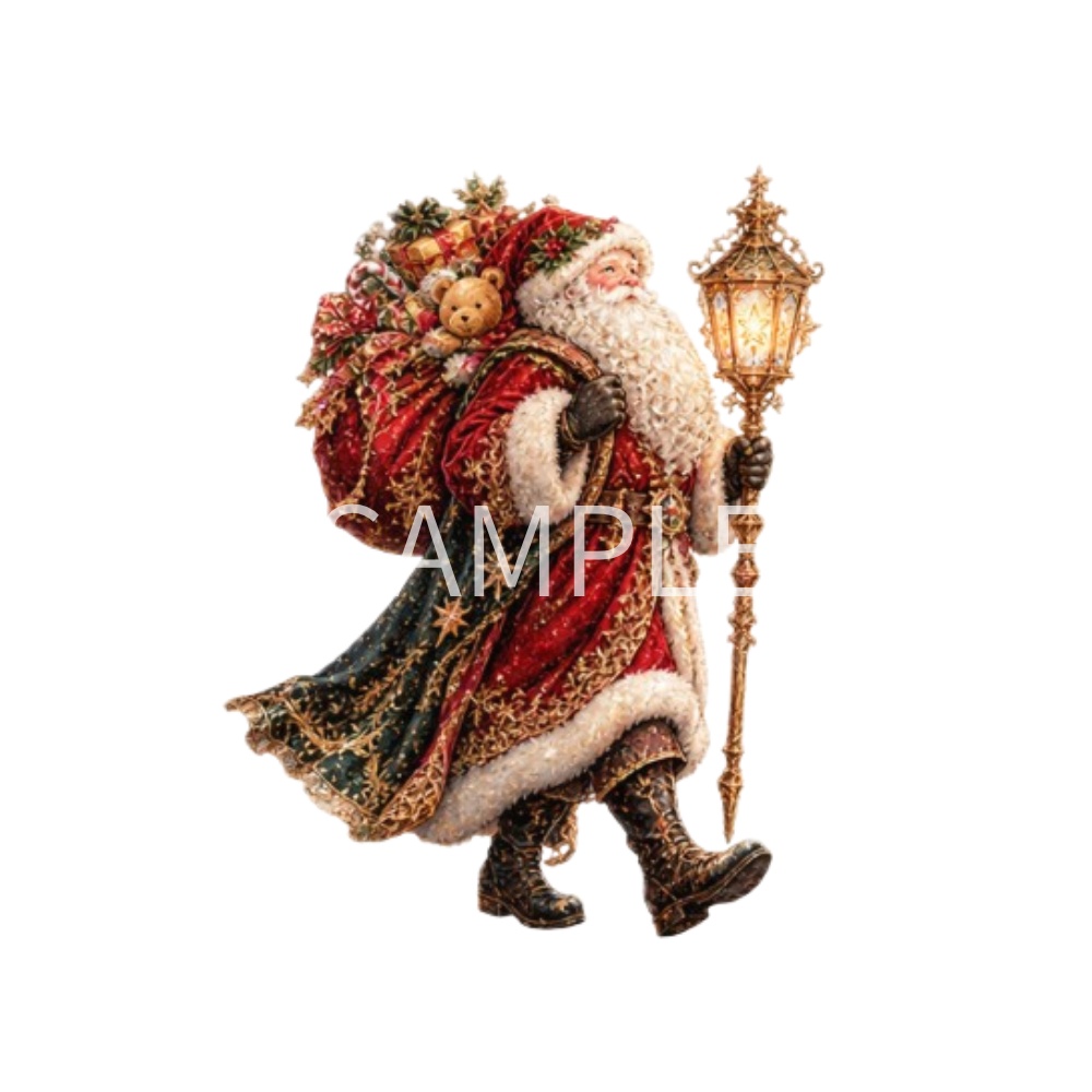 【クリスマス・オーナメントイラスト素材】29点セット|背景透過|PNG|クリップアート|おしゃれ|かわいい|冬|Antique Christmas Clipart Set – 29 Cute & Elegant Winter Illustrations