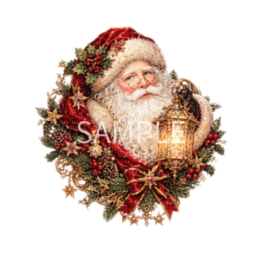 【クリスマス・オーナメントイラスト素材】29点セット|背景透過|PNG|クリップアート|おしゃれ|かわいい|冬|Antique Christmas Clipart Set – 29 Cute & Elegant Winter Illustrations