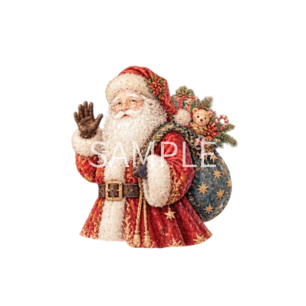 【クリスマス・オーナメントイラスト素材】29点セット|背景透過|PNG|クリップアート|おしゃれ|かわいい|冬|Antique Christmas Clipart Set – 29 Cute & Elegant Winter Illustrations