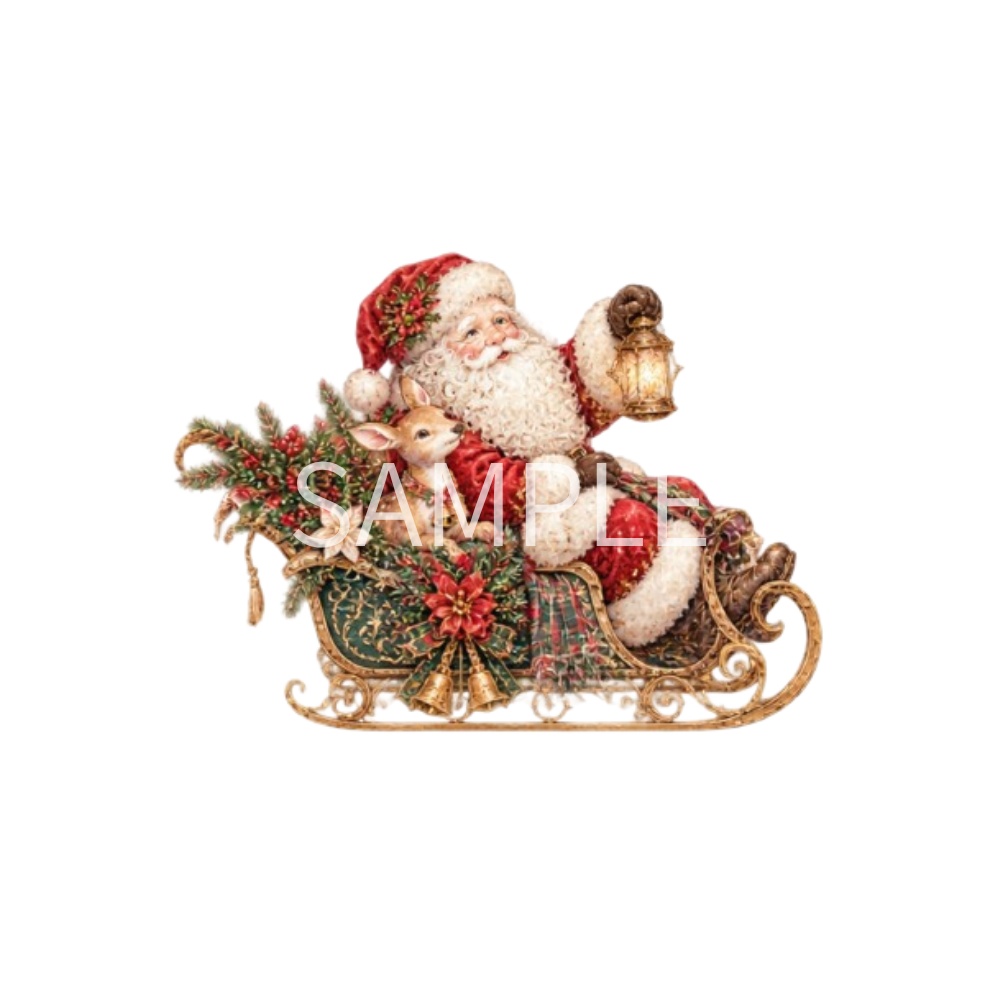【クリスマス・オーナメントイラスト素材】29点セット|背景透過|PNG|クリップアート|おしゃれ|かわいい|冬|Antique Christmas Clipart Set – 29 Cute & Elegant Winter Illustrations