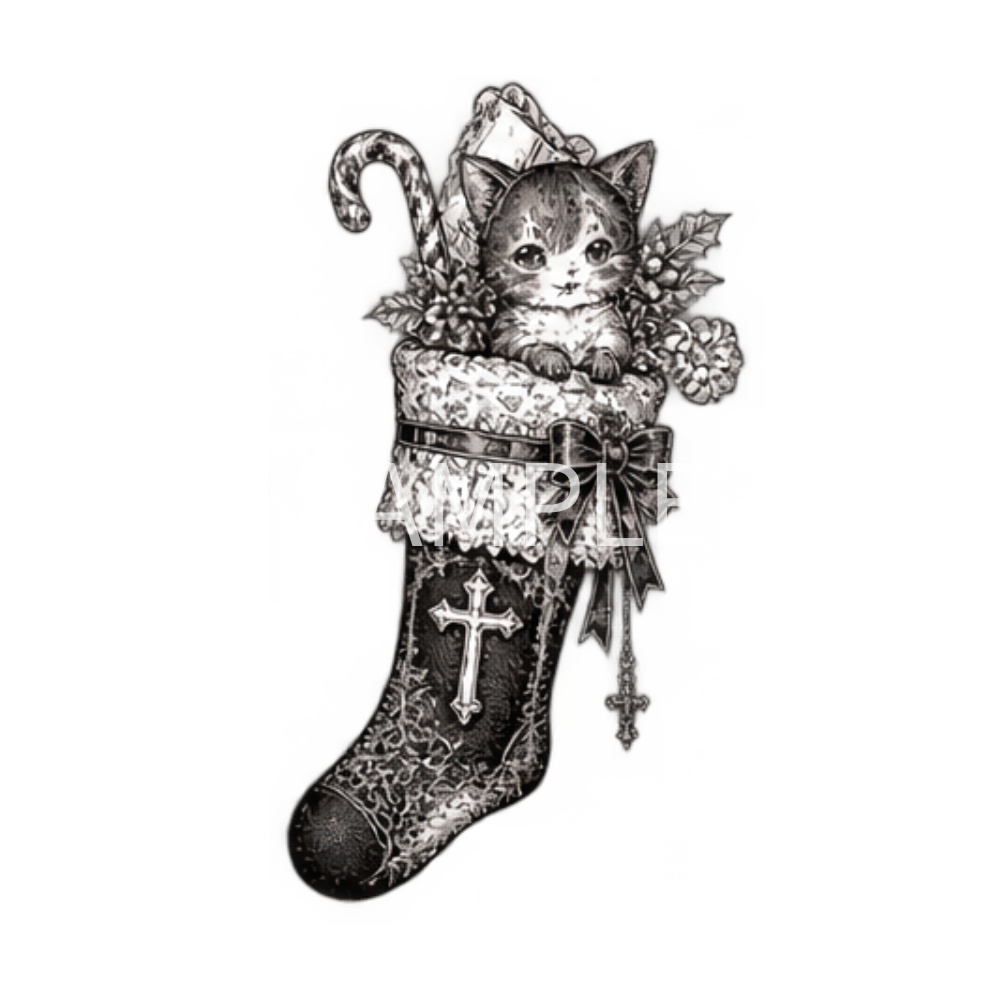 【アンティーククリスマスイラスト素材】23点セット|背景透過|PNG|クリップアート|ヴィンテージ|ゴシック|手描き風|Vintage Christmas Clipart Collection – 23 Antique Gothic Holiday Illustrations, Hand-Drawn Style PNG