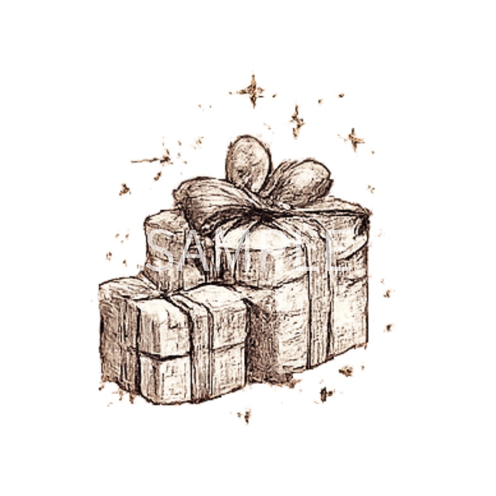 【アンティーククリスマスイラスト素材】23点セット|背景透過|PNG|クリップアート|ヴィンテージ|ゴシック|手描き風|Vintage Christmas Clipart Collection – 23 Antique Gothic Holiday Illustrations, Hand-Drawn Style PNG