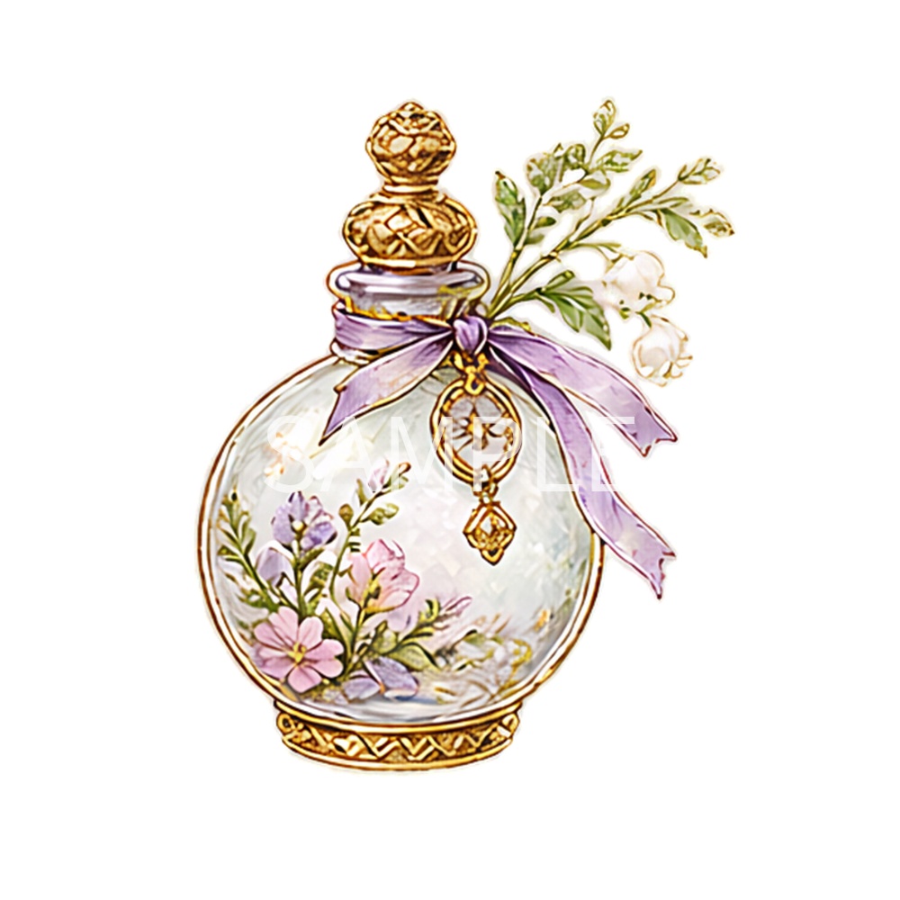 【春の幻想植物イラスト素材】27点セット|背景透過|PNG|クリップアート|アンティーク|花|蝶|妖精|Spring Fantasy Plants Clipart Set – 27 Vintage Botanical PNG Illustrations | Flowers, Butterflies & Fairy