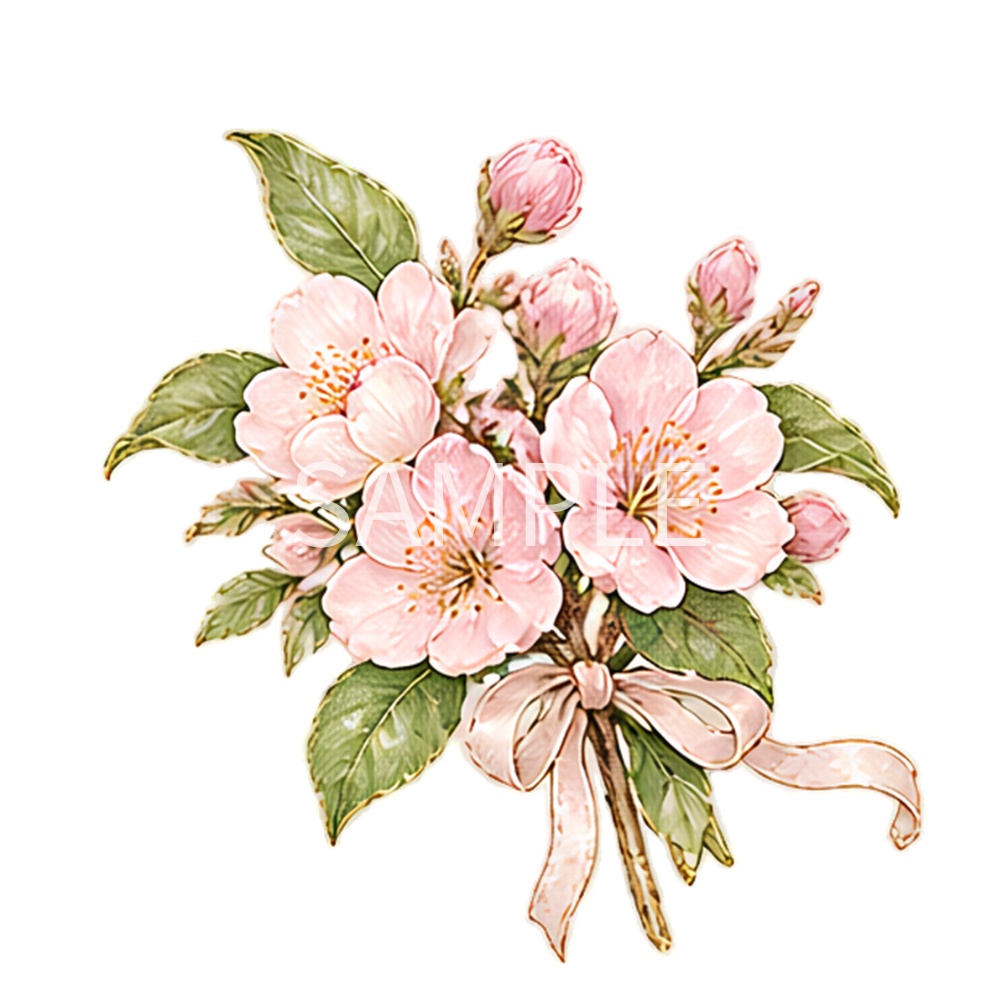【春の幻想植物イラスト素材】27点セット|背景透過|PNG|クリップアート|アンティーク|花|蝶|妖精|Spring Fantasy Plants Clipart Set – 27 Vintage Botanical PNG Illustrations | Flowers, Butterflies & Fairy