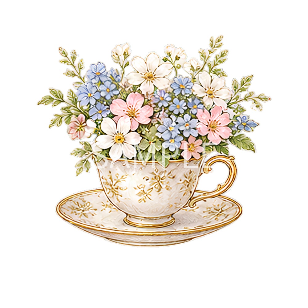 【春の幻想植物イラスト素材】27点セット|背景透過|PNG|クリップアート|アンティーク|花|蝶|妖精|Spring Fantasy Plants Clipart Set – 27 Vintage Botanical PNG Illustrations | Flowers, Butterflies & Fairy