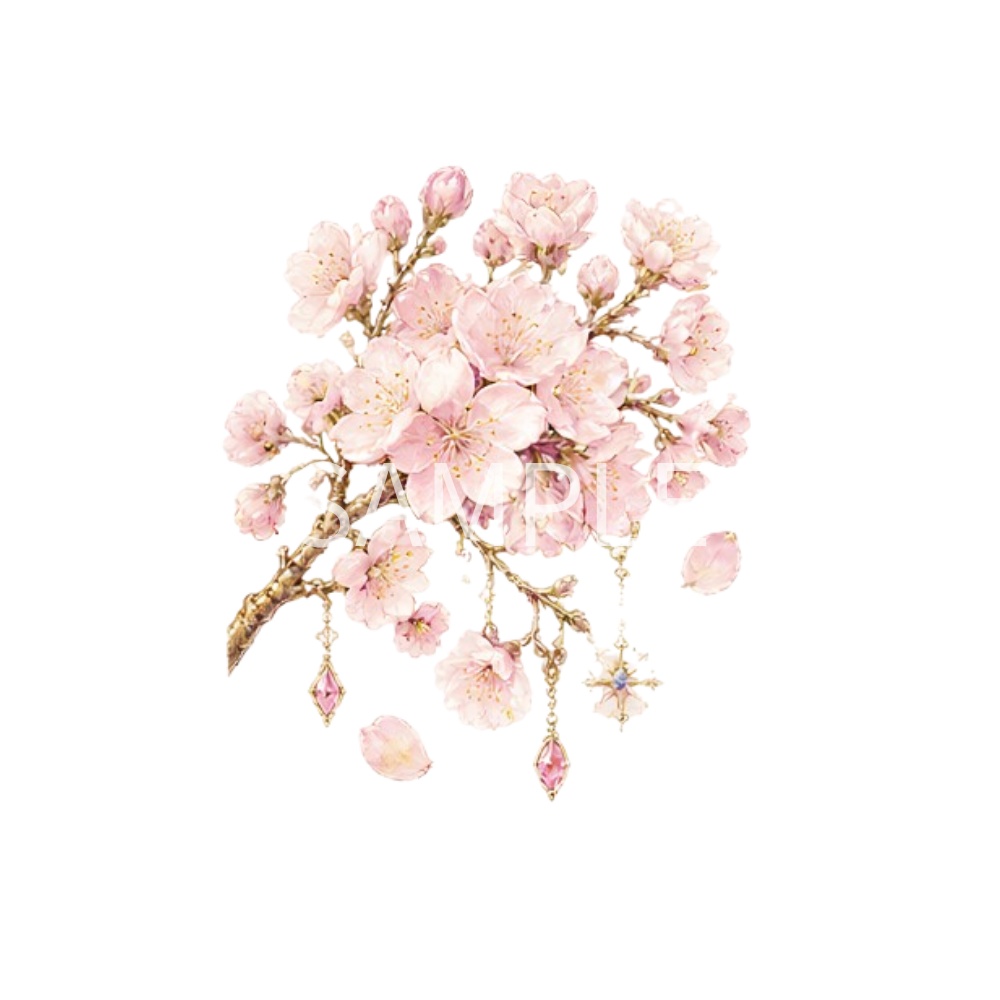 【春の幻想植物イラスト素材】27点セット|背景透過|PNG|クリップアート|アンティーク|花|蝶|妖精|Spring Fantasy Plants Clipart Set – 27 Vintage Botanical PNG Illustrations | Flowers, Butterflies & Fairy