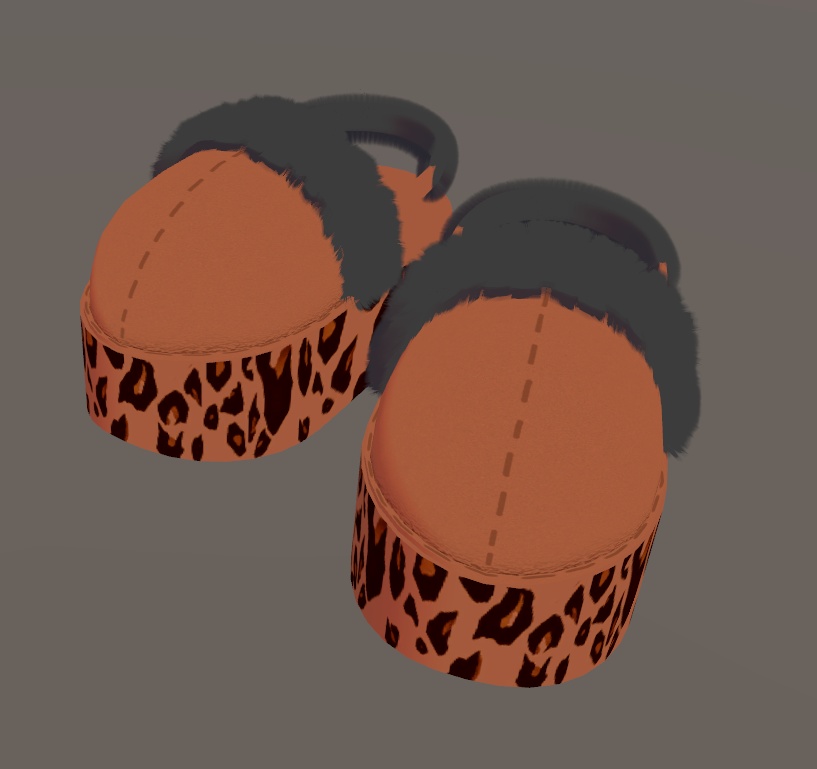 【VRChat向け】ファーサンダル【lilToon想定】