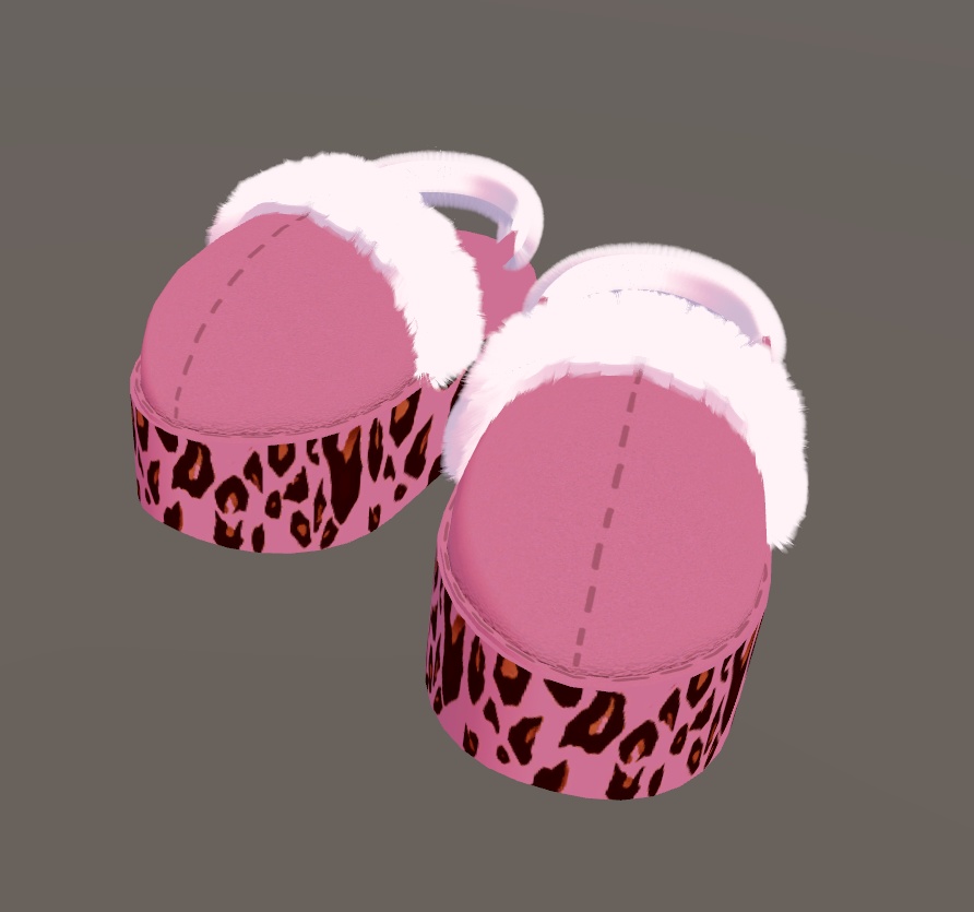 【VRChat向け】ファーサンダル【lilToon想定】