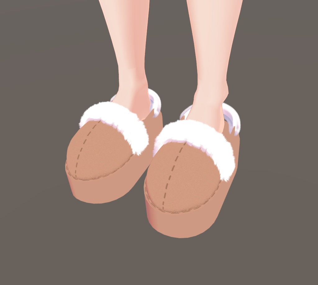【VRChat向け】ファーサンダル【lilToon想定】