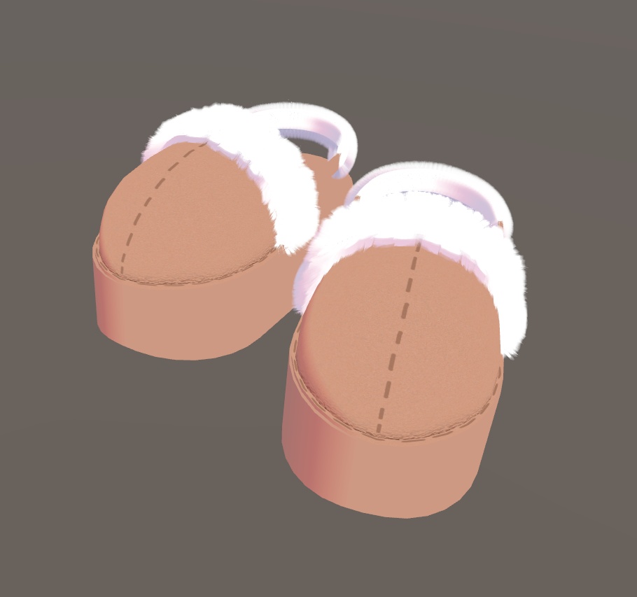 【VRChat向け】ファーサンダル【lilToon想定】