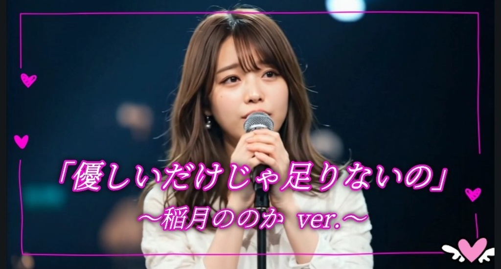 「優しいだけじゃ足りないの/稲月ののか【フルMV+カラオケ練習用+公式壁紙】3点セット」