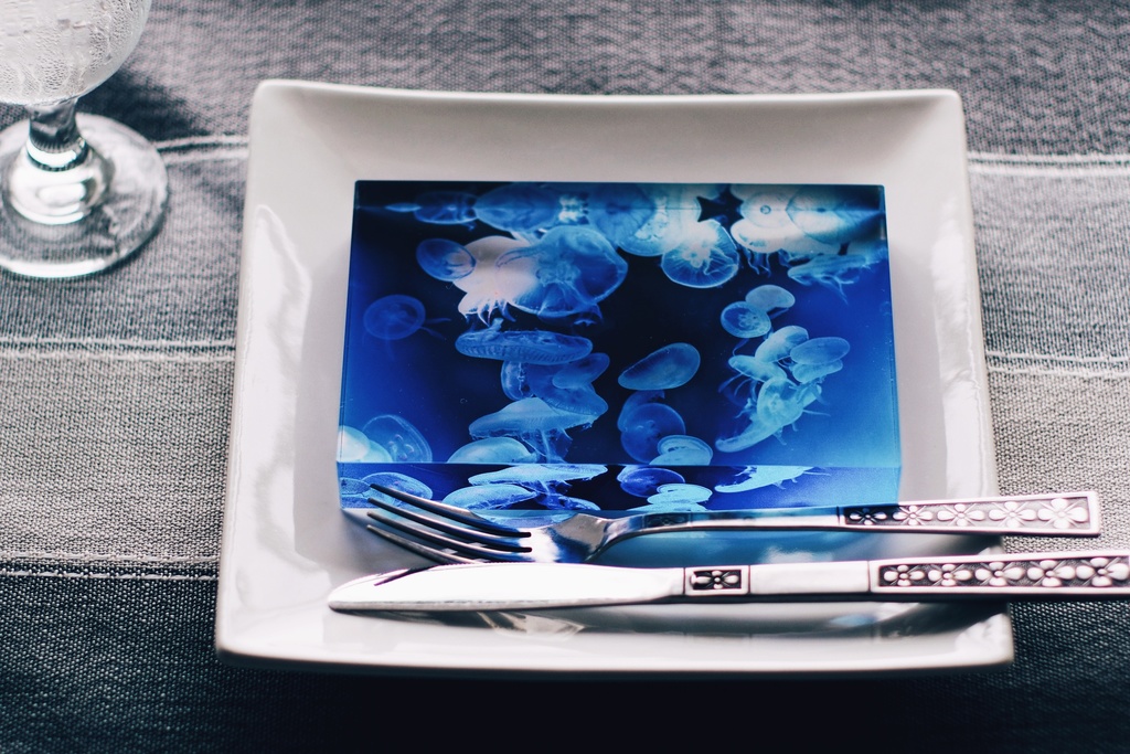 海月 A 透明アクリルブロック