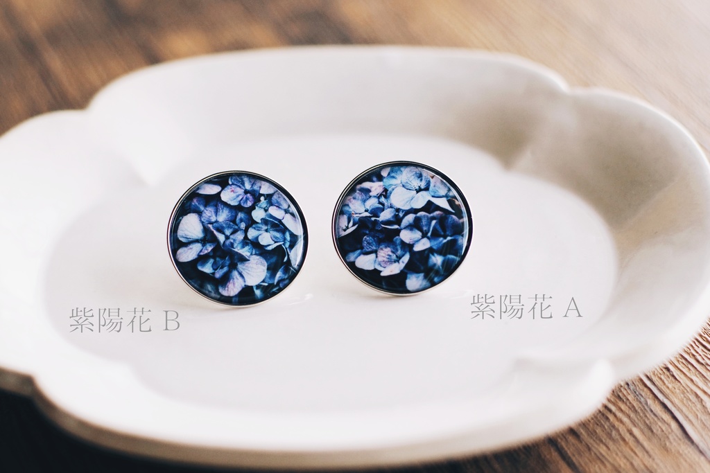 ピンバッジ 紫陽花 B