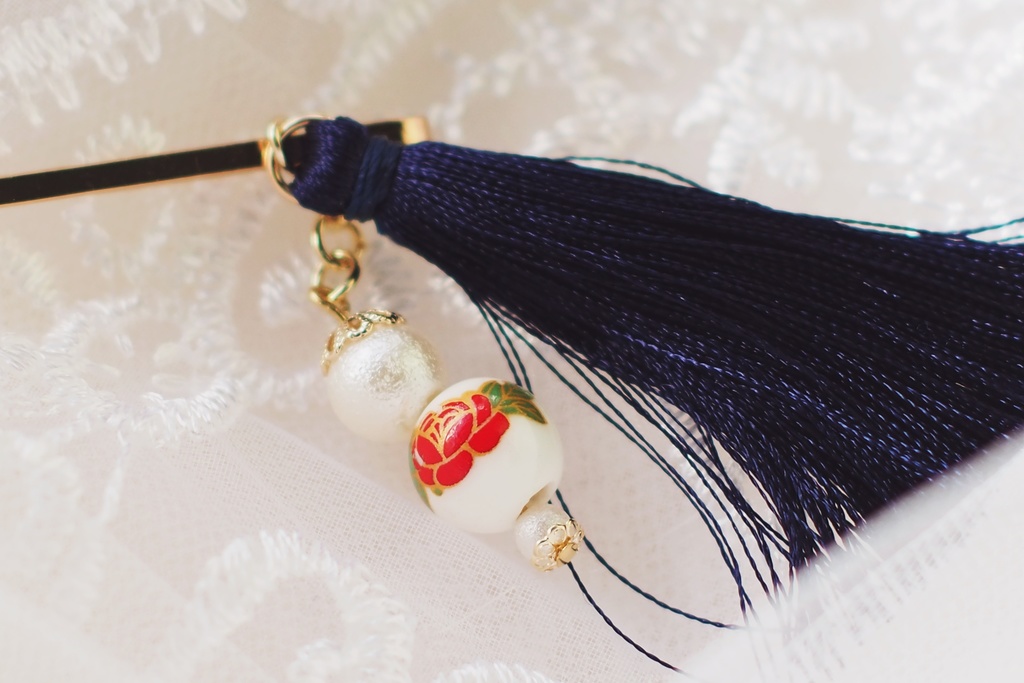 寒椿の髪飾りセット