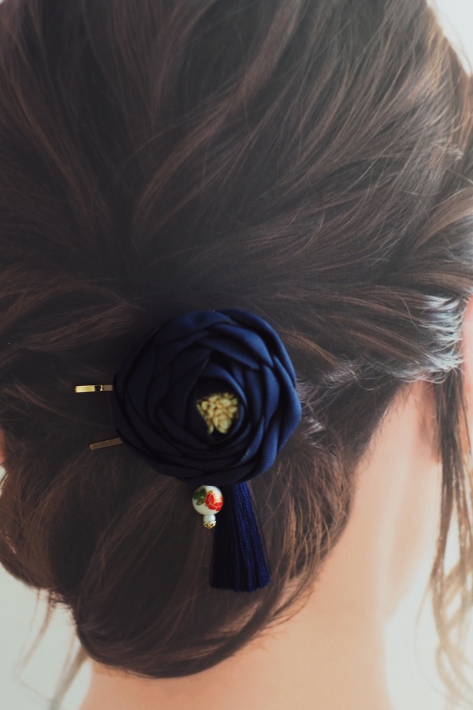 寒椿の髪飾りセット