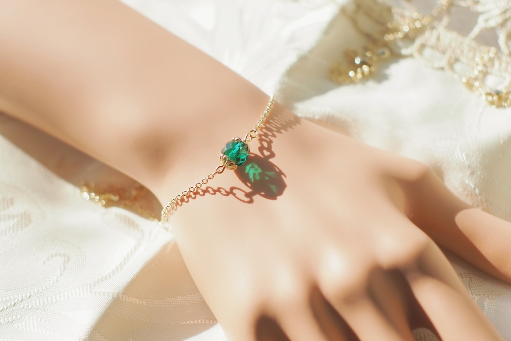 オリエンタルガラスのブレスレット