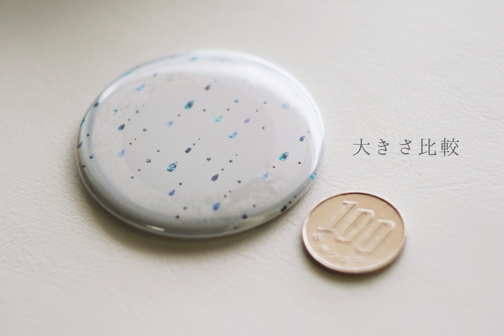 円形ミラー (片面鏡)