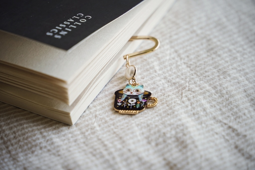 猫さん達のお茶会ブックマーカー