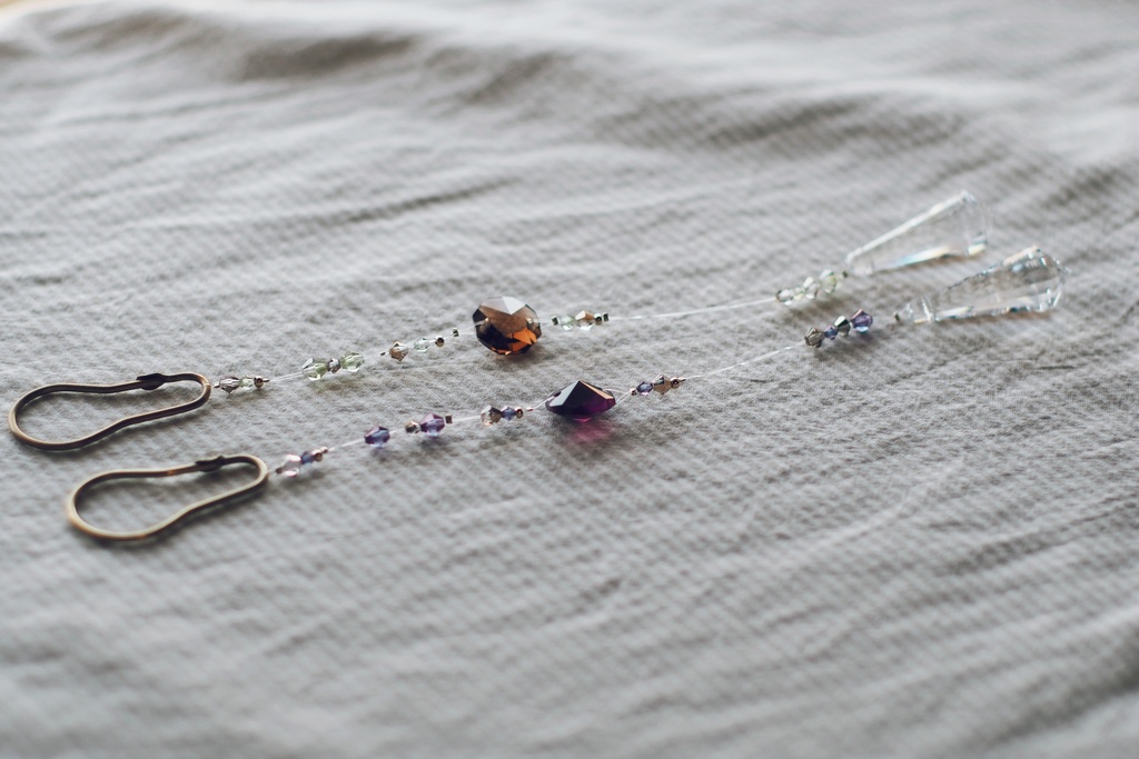 真鍮金具のアンティーク調サンキャッチャー