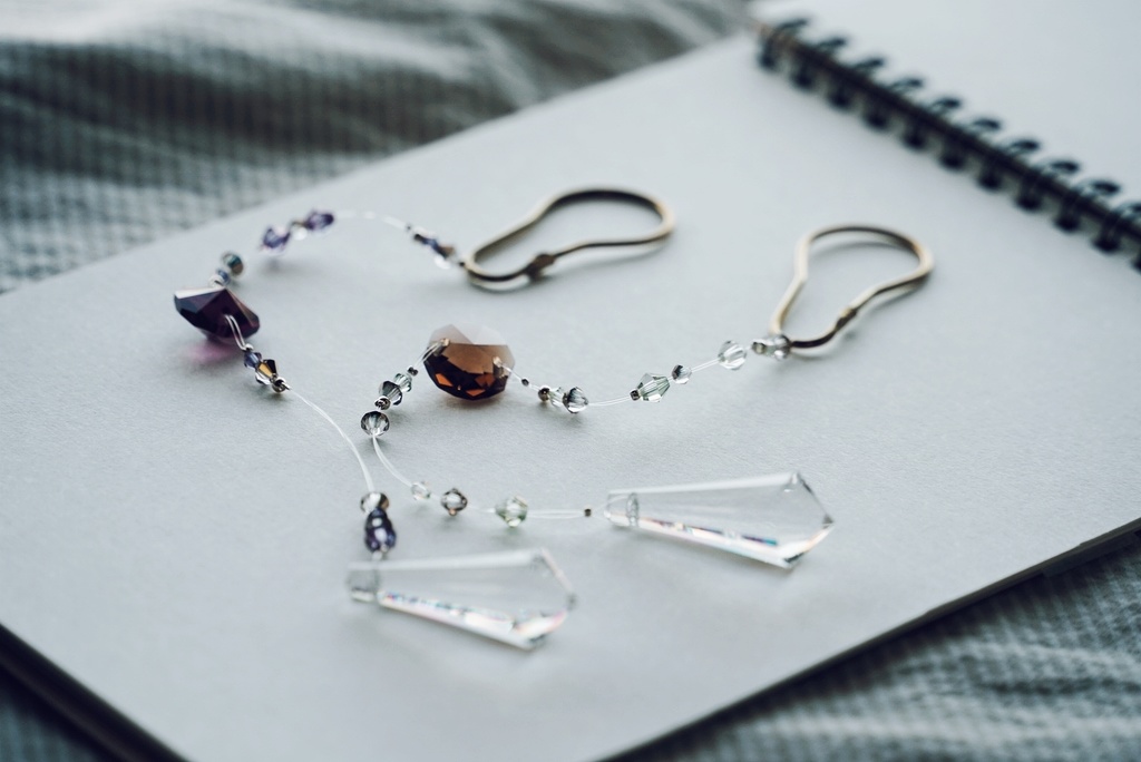 真鍮金具のアンティーク調サンキャッチャー