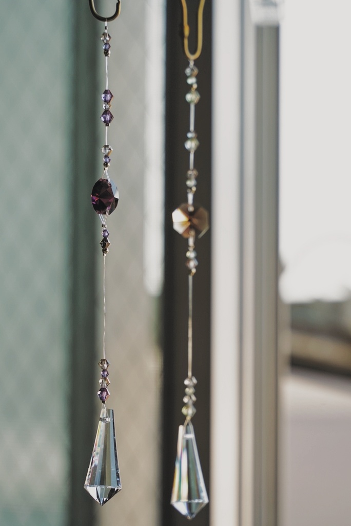 真鍮金具のアンティーク調サンキャッチャー