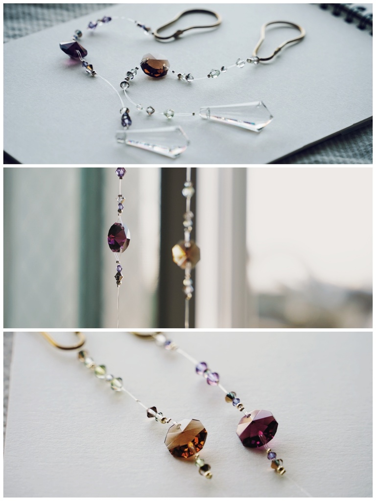 真鍮金具のアンティーク調サンキャッチャー